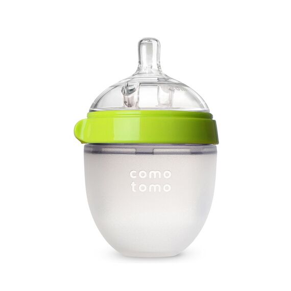 Comotomo Natural Feel Baby Feeding Bottle 150 ml, Color: Green