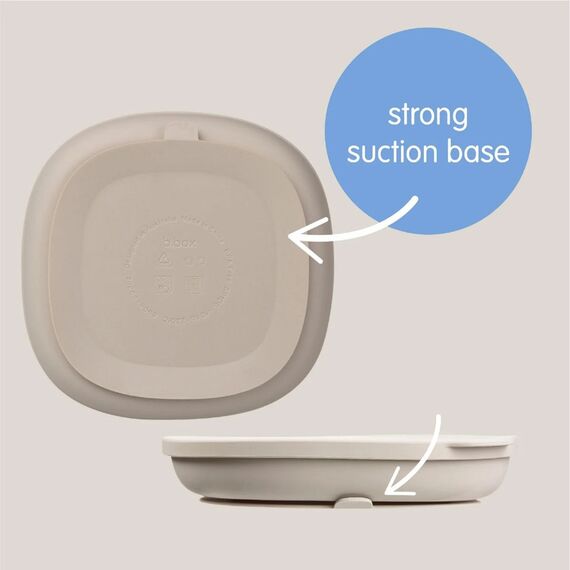 b.box Silicone Suction Plate with Lid , Color: Ocean, 4 image