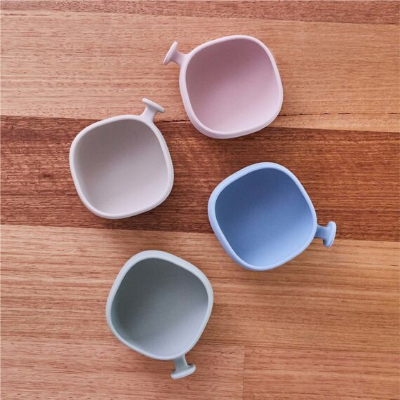 b.box Silicone Bowl with Lid, Color: Ocean, 7 image