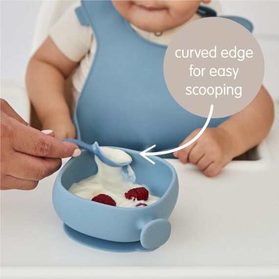 b.box Silicone Bowl with Lid, Color: Sage, 4 image