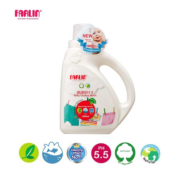 Farlin Clean 2.0 Baby Clothing Detergent 1000ml, 2 image
