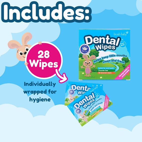 brush-baby Biodegradable Dental Wipes 28pcs, 4 image
