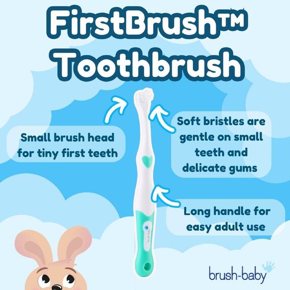 Brush-Baby FirstBrush & First Teether Set for Babies 0–18 Months, 6 image