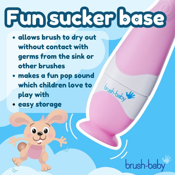 Brush-Baby BabySonic Electric Toothbrush 0–3 Years, Color: pink, 6 image