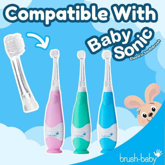 Brush-Baby BabySonic Replacement Brush Heads 18–36 Months Pack of 4, 6 image