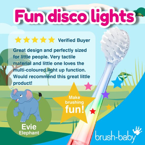 Brush-Baby WildOnes Rechargeable Electric Toothbrush for Kids 0–10 Years, Color: Blue, 3 image