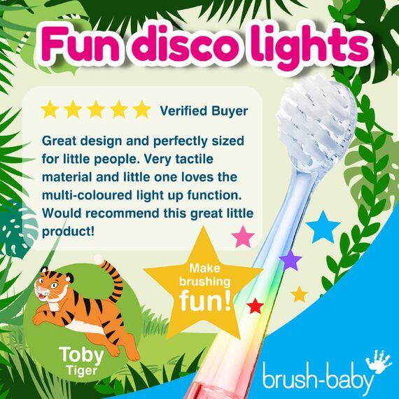 Brush-Baby WildOnes Rechargeable Electric Toothbrush for Kids 0–10 Years, Color: Orange, 5 image
