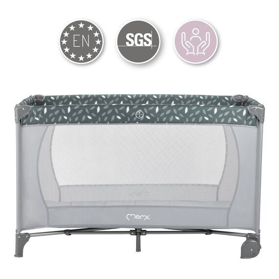 MoMi Belove Travel Crib, Color: Grey, 5 image