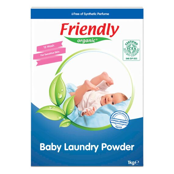 Friendly Organic 1000gm Baby Laundry Detergent Powder - White