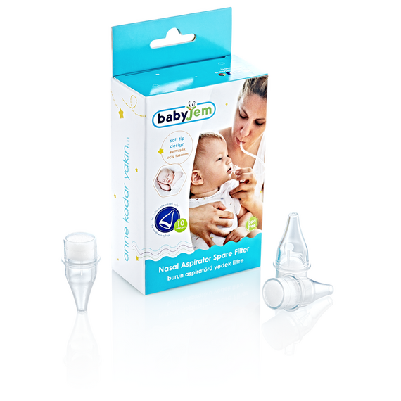 Babyjem 10-Piece Nasal Aspirator Refill for Babies 0 Months+ - Transparent, 3 image