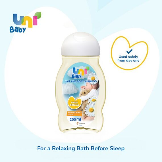 Uni Baby Sweet Dreams Hair and Body Shampoo 200 ml, 2 image