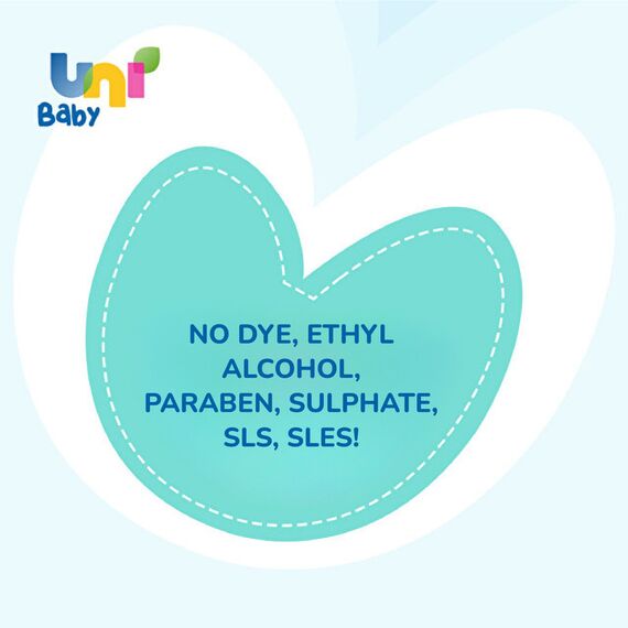 Uni Baby Hair and Body Shampoo Skin Moisturization 200 ml, 5 image