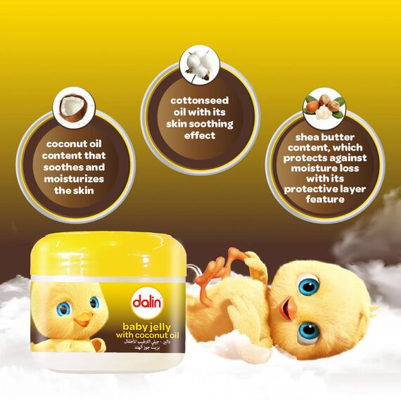 Dalin Baby Jelly with Coconut Oil 100ml, 3 image