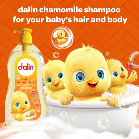 Dalin Baby Shampoo & Body Wash with Chamomile Extract 500ml, 2 image