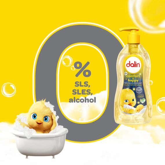 Dalin Comfort and Happy Baby Shampoo & Body Wash 700ml, 2 image