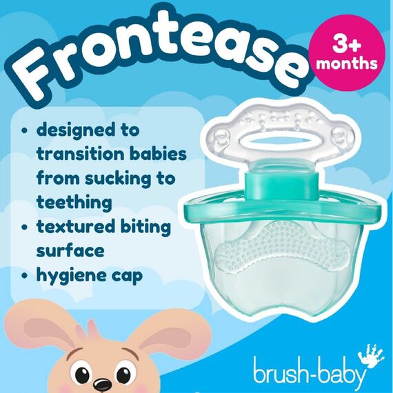 Brush-Baby FrontEase Teether for Babies 3+ Months - Teal, 3 image