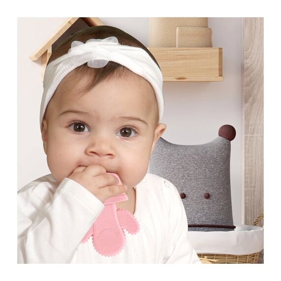 Babyjem Cactus Teether 3+ Months, Color: pink, 3 image