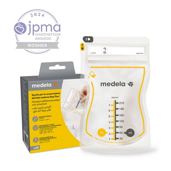 Medela Easy Pour Breast Milk Storage Bags 210 ml (50 pcs)