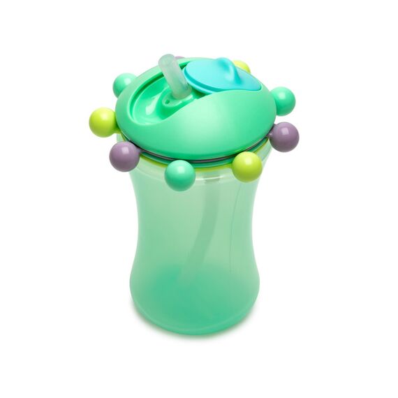 Melii Abacus Straw Sippy Cup 340 ml 2 Pcs, Color: Turquoise & Green, 5 image