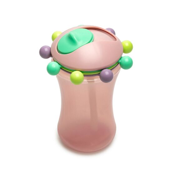 Melii Abacus Straw Sippy Cup 340 ml, Color: pink, 2 image