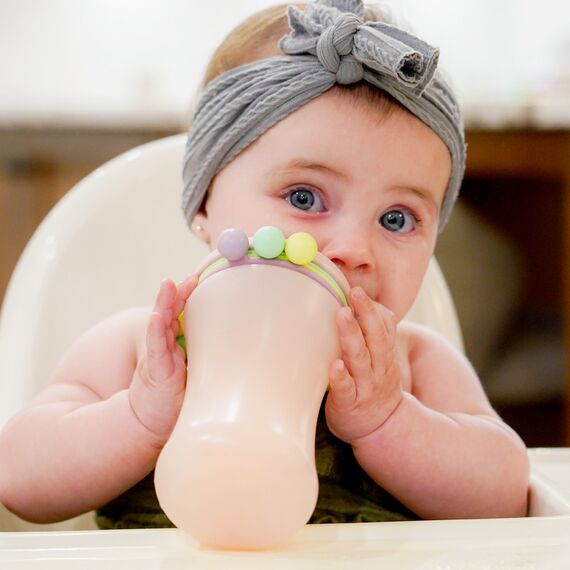 Melii Abacus Straw Sippy Cup 340 ml, Color: pink, 4 image