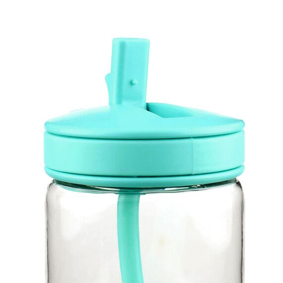 Melii Spikey Water Bottle 17oz, Color: Blue, 4 image