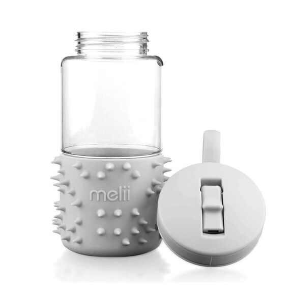 Melii Spikey Water Bottle 17oz, Color: Grey, 3 image