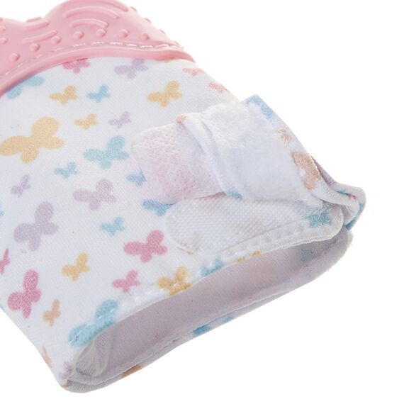 Babyjem Baby Teething Glove Butterfly 3+ Months, Color: pink, 4 image