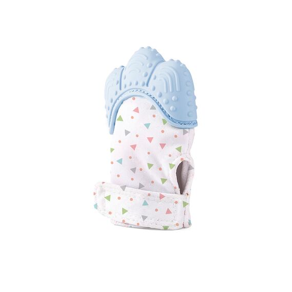 Babyjem Baby Teething Glove Butterfly 3+ Months, Color: Blue, 2 image