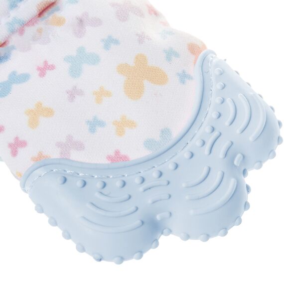 Babyjem Baby Teething Glove Butterfly 3+ Months, Color: Blue, 6 image