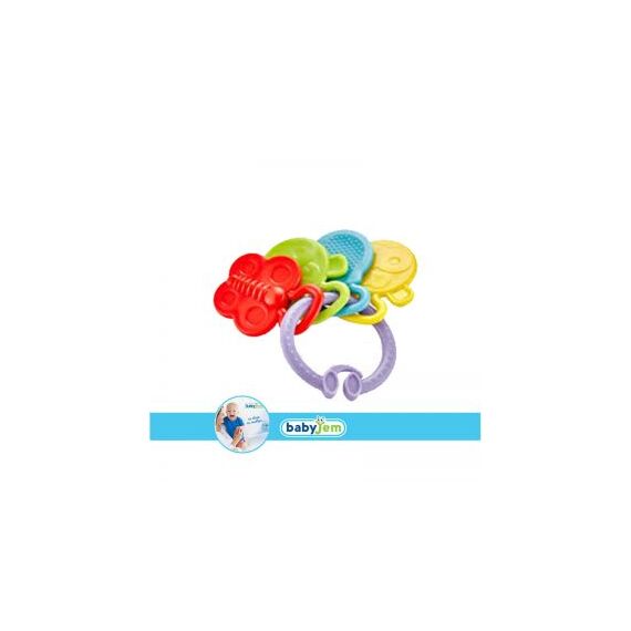 Babyjem Rattle Teether 3+ Months, Color: Purple, 4 image
