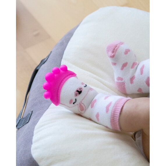 Babyjem Sock Teether 3-12 Months, Color: pink, 3 image