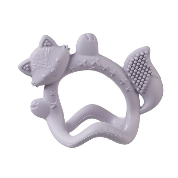 b.box Wrist Teether Soft Silicone Teething Toy 3m+, Color: Grey
