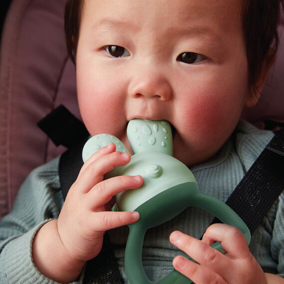 b.box Chill + Fill Teether Fillable Water Teething Toy 3m+, Color: Sage, 6 image