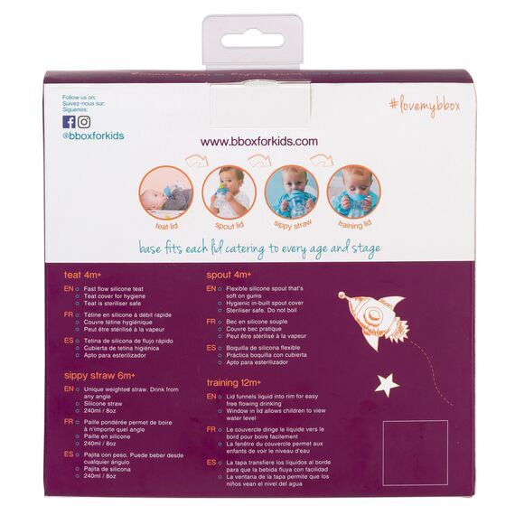 b.box Transition Value Pack 4-in-1 Feeding Set, Color: Grey, 7 image
