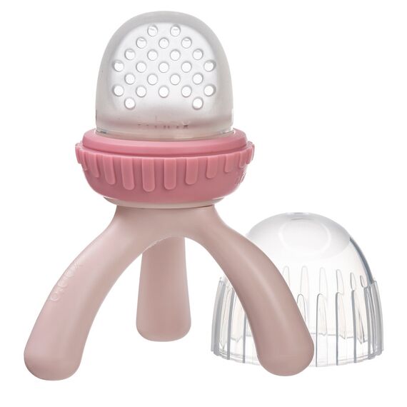 b.box Silicone Fresh Food Feeder with Tripod Design and Cap, Color: Blush