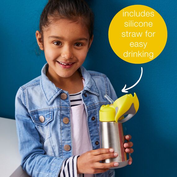 B.Box 500ml Insulated Drink Bottle, Color: Flamingo Fizz, 4 image