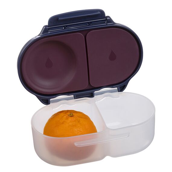 B.Box Mini Bento Snackbox – 2 Compartments, Color: Navy Blue, 4 image