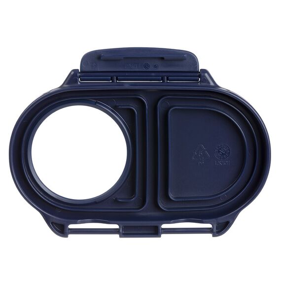 B.Box Mini Bento Snackbox – 2 Compartments, Color: Navy Blue, 5 image