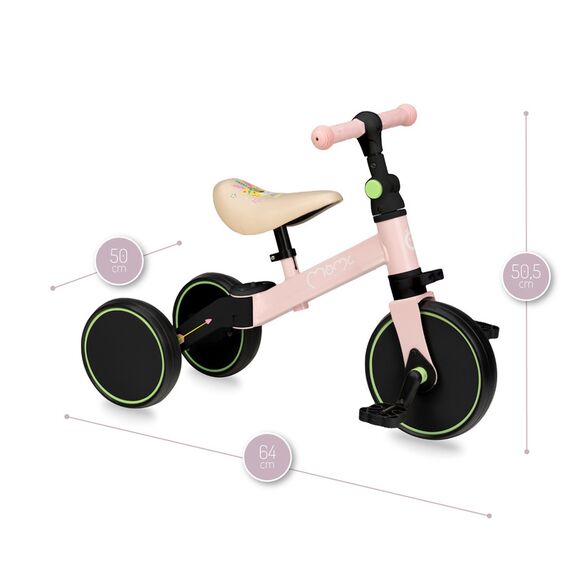 MoMi Loris 4in1 Ride-On Bike, Color: pink, 2 image