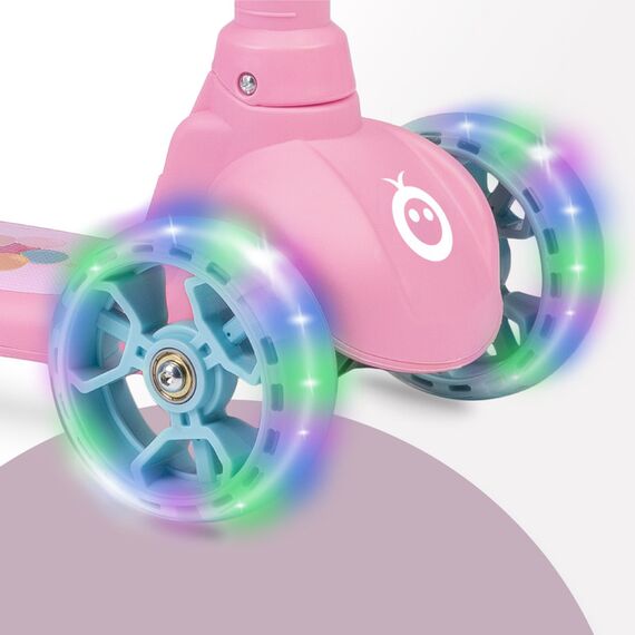 MoMi Kiuru 2-in-1 Scooter and Ride-On, Color: pink, 4 image