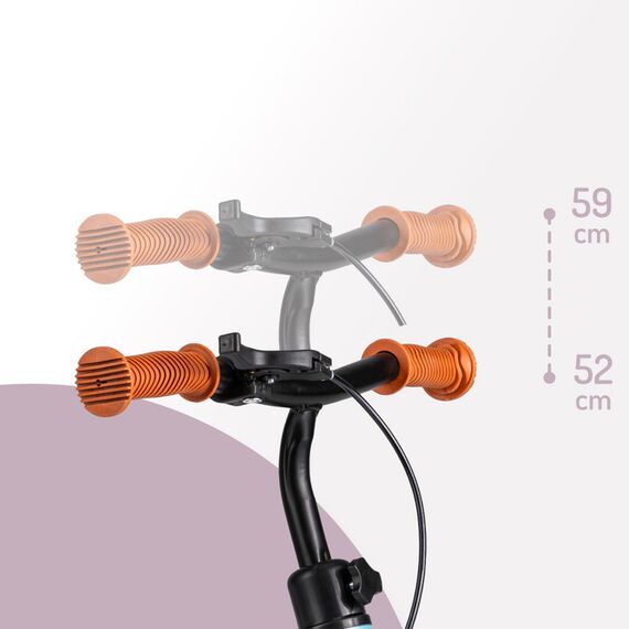 MoMi Breki Balance Bike with Brake 12 Inch, Color: Blue, 6 image