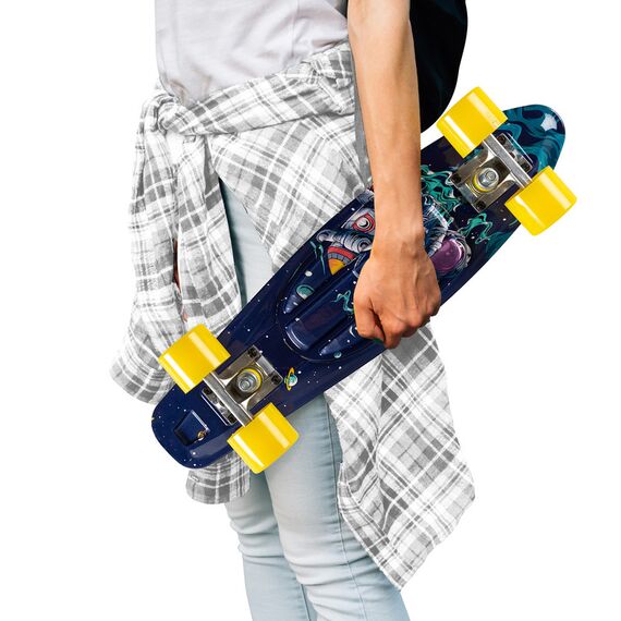 MoMi Qkids Galaxy Skateboard, Color: Black, 5 image