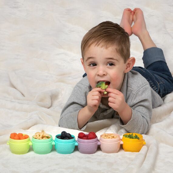 Melii Snap & Go Pods Baby Food Storage Container 2oz 6 pcs, 4 image