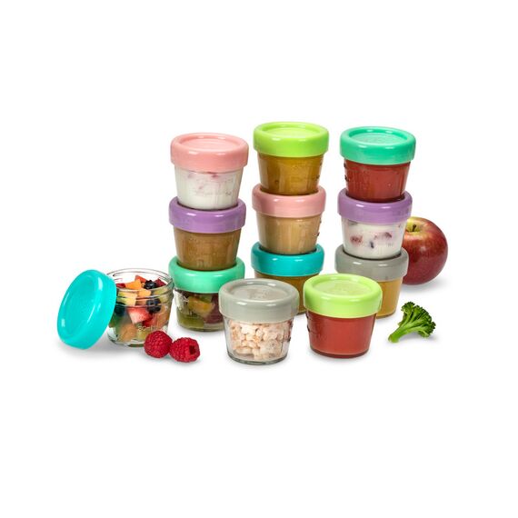 Melii Glass Food Storage Container 4oz Set of 12 pcs, 3 image