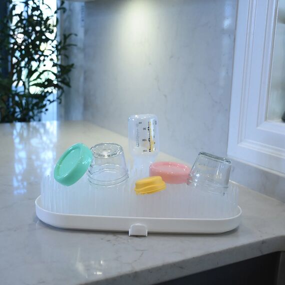 Melii Baby Bottle Drying Rack Cloud, Color: White, 4 image