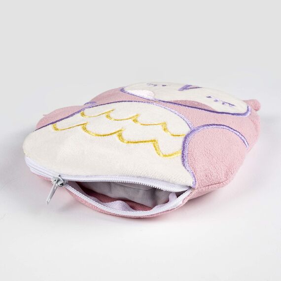 Babyjem Cherry Seeds Filled Velvet Colic Owl Shaped Pillow 0 Months+, Color: Multicolor, 3 image