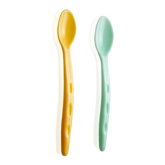 Babyjem Baby Food Spoon 2 Pcs, Color: Green & Yellow, 4 image