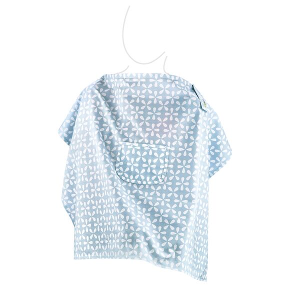 Babyjem Nursing Apron with Pocket, Color: Blue, 5 image