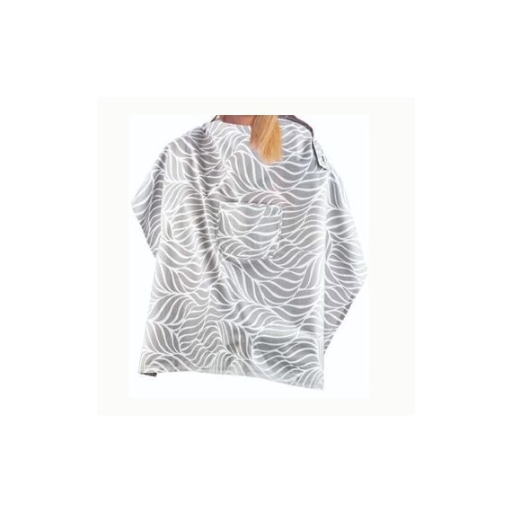 Babyjem Nursing Apron with Pocket, Color: Grey, 2 image